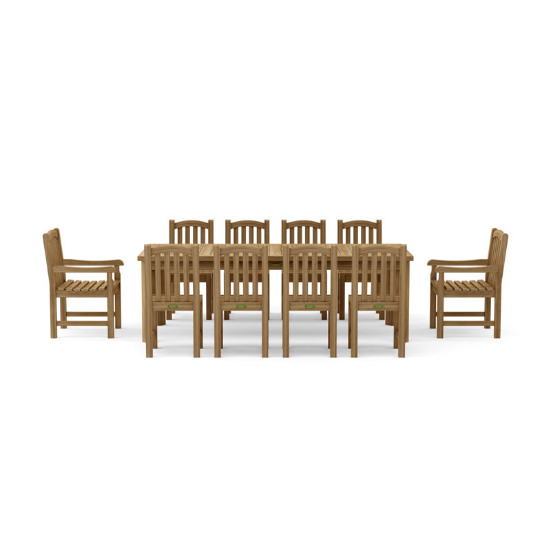 SET-319 11-pc Chelsea Rectangular Dining Table Set