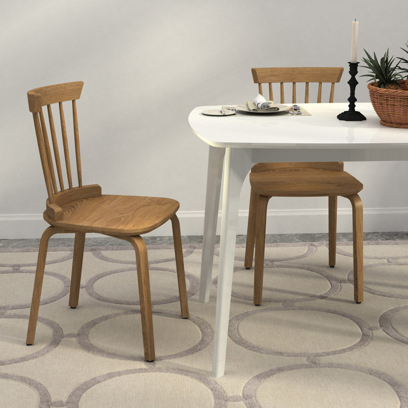 Ensemble de 2 chaises Windsor, Noyer