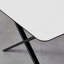 Meza Rounded Extendable Dining Table with Cross Metal Legs-95256470-95373327