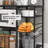 Black Kitchen Bakers Rack With Power Outlet 6 Tier Microwave Stand Storage Shelf Coffee Bar Station 8 S Hooks-1329774526