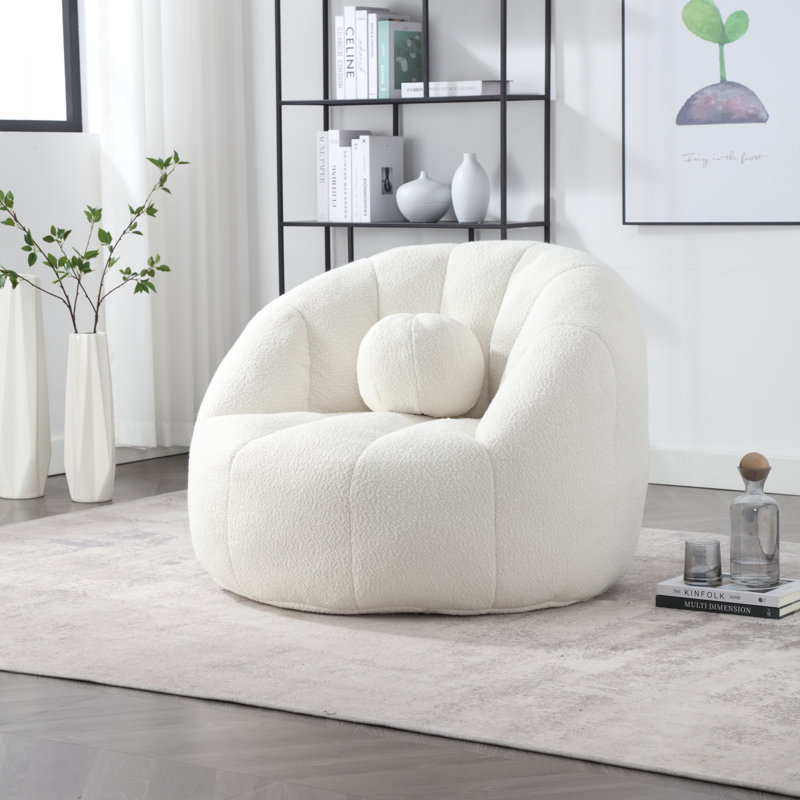 Canapé simple simple, Peluche beige