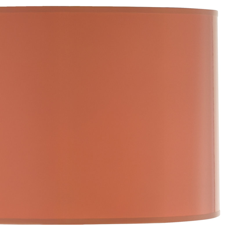 Annika Metal Table Lamp, 24'' H x 13.5" W x 13.5" D, Tangerine, Tangerine