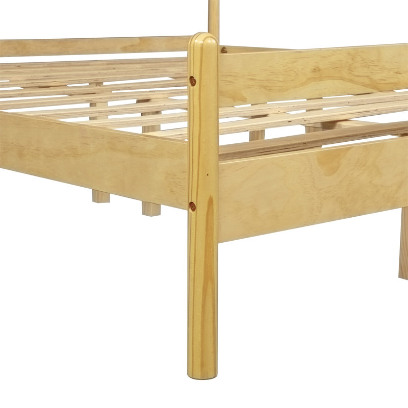 Lit plateforme Wood, Natural, King