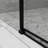 60 In. W X 72 In. H Sliding Semi-Frameless Shower Door In Matte Black Finish With Clear Tempered Glass