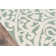Tapis oriental vert / blanc Parnag