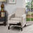 Pushback Recliner Chair With Side Pocket, Fabric Armchair For Relaxation And Style, Mid Century Accent Chair For Living Room And Bedroom-975628013