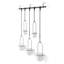 Triflora Hanging Planter, Adjustable Ropes with Rod, Set of 5-67116753