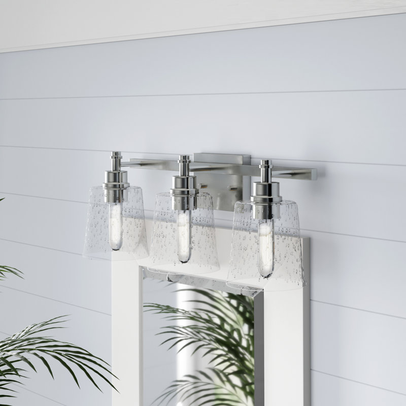 Masham 3 - Light Dimmable Vanity Light, Brushed Nickel