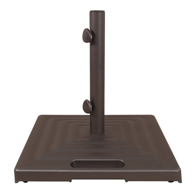 Monaco Square Cast Aluminum Base With Wheels And Handle