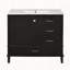 Meuble-lavabo moderne 36 po avec cadre en pin massif, 1 porte à fermeture douce et 3 tiroirs, armoire de rangement moderne-111831907-111831909