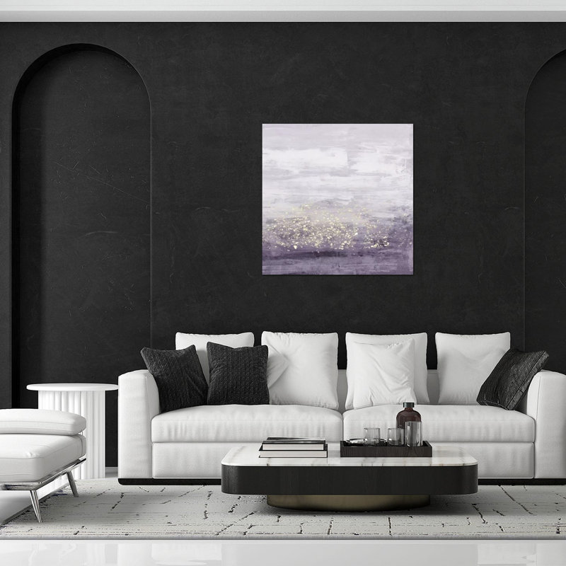 «Amethyst Glitter I» par Jennifer Goldberger - impression sans cadre, H 24 po x l 24 po x P 0,25 po