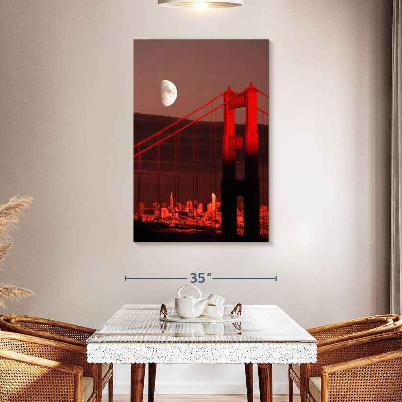 Lilie Golden Gate Moon, 48" H x 32" W