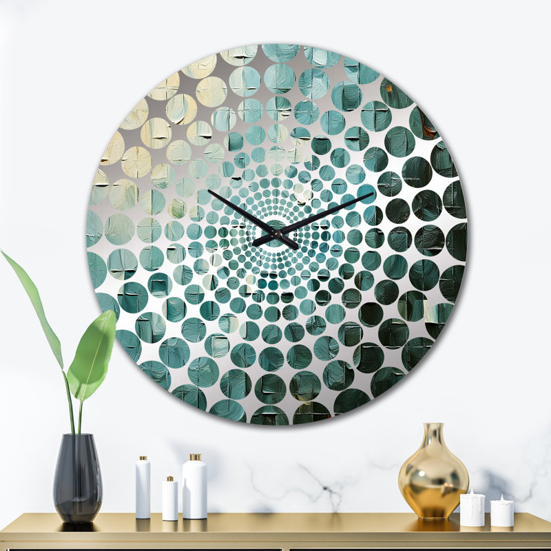 Aliyat - Horloge murale peinture abstraite, Grand