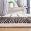 Geometric Handmade Kilim Wool/Cotton Area Rug in Ivory/Black-837964997