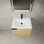 Meuble-lavabo de 61 cm pour grandes salles de bain - Construction moderne en contreplaqué de chêne et grande capacité de rangement. Étagère spacieuse avec plusieurs options.
