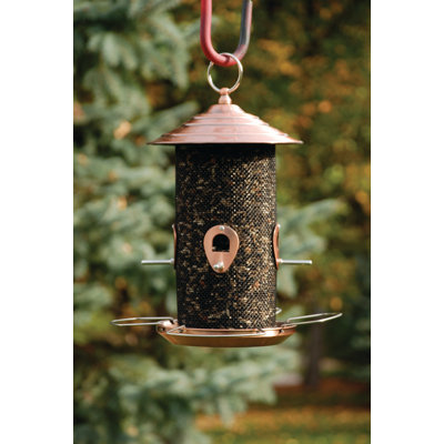 Portsville Metal Hanging Tube Bird Feeder