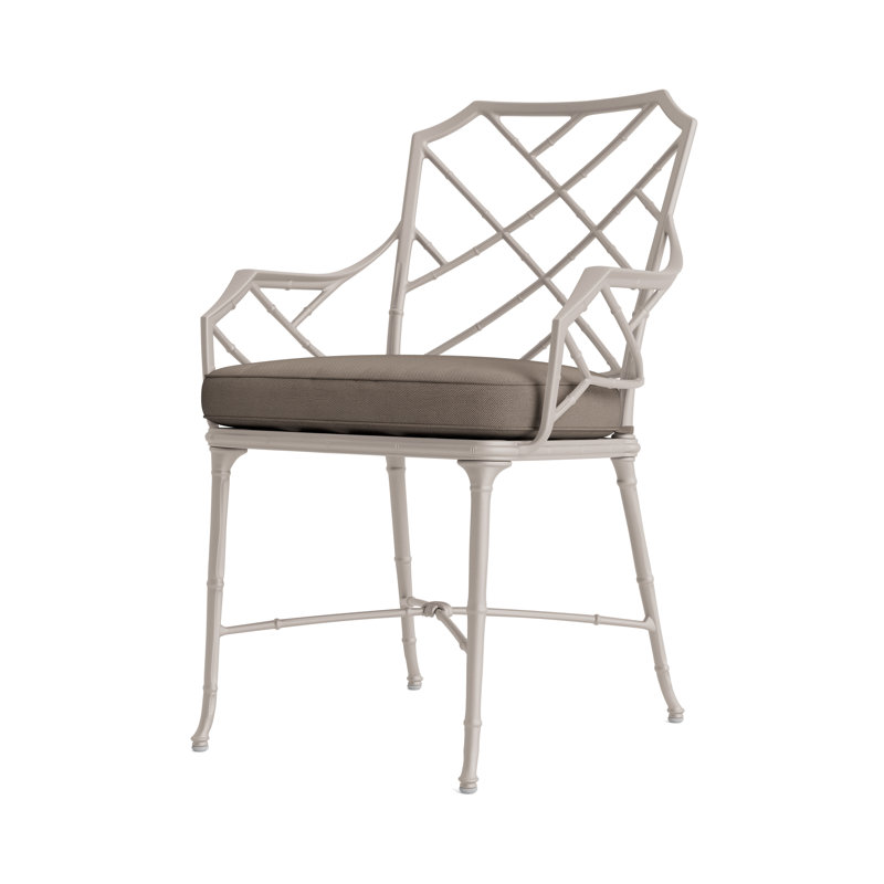 Calcutta Outdoor Dining Chair, Fusion Natural, Dove Smooth