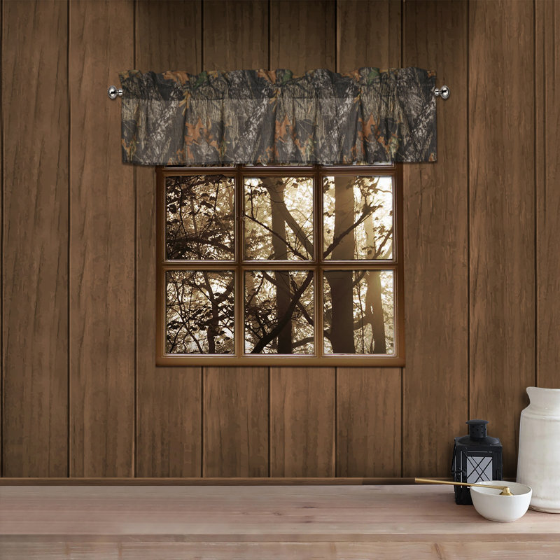 Cantonnière Mossy Oak 100% polycoton camouflage 88 po x 18 po