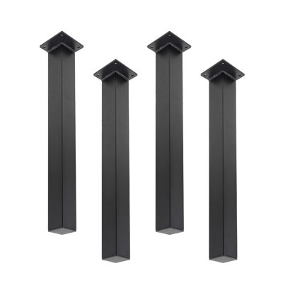 Yar Modern Black Steel Table Legs