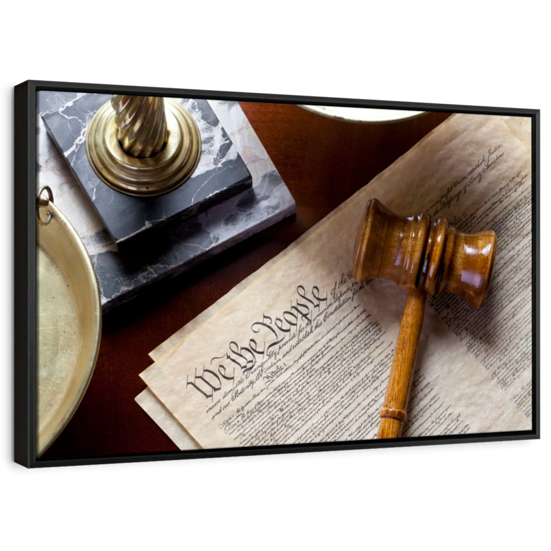 Justice And Constitution Canvas Print, 13" H x 19" W
