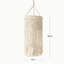 Abat-jour pompon minimaliste en fil de coton tissé à la main, parfait pour décorer les salons, les chambres à coucher et les bureaux.