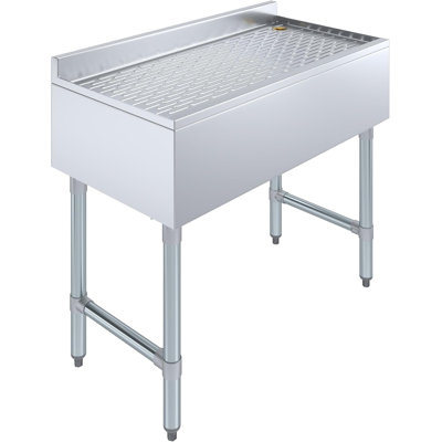 Stainless Steel Underbar Drainboard 36 in. W X 18 in. D