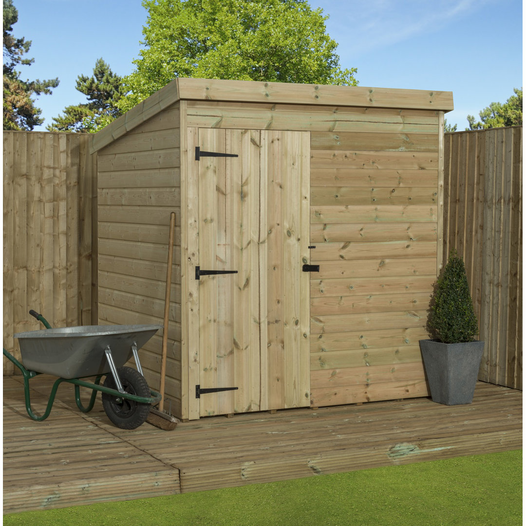 8 Ft. W x 6 Ft. D Shiplap Pent Wooden Shed