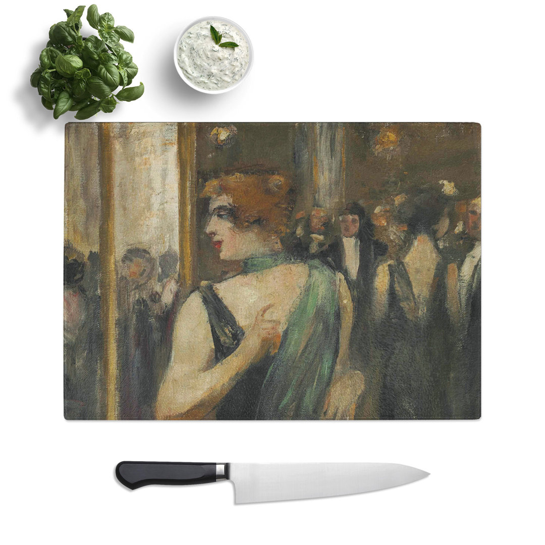 Dame in by Lesser Ury Chopping Board