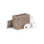 Wicker Toilet Tidy Lidded Basket