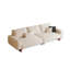 Canapé modulaire Mid-Century en coton et lin blanc crème-1579314815