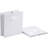 Cube Organizer Storage Bins Handles, Collapsible Fabric, Pack Of 6, 13"X13"X13", White-119332920-119332923