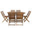 East Providence 6-Person Wooden Patio Dining Set