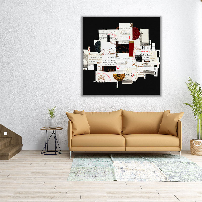 Pentimento Moment III - reproduction d'art sur toile, H 12 po x l 12 po