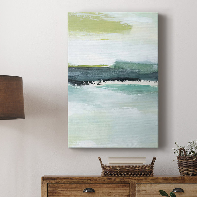 Sea Green Layers III - galerie sur mesure, H 36 po x l 24 po