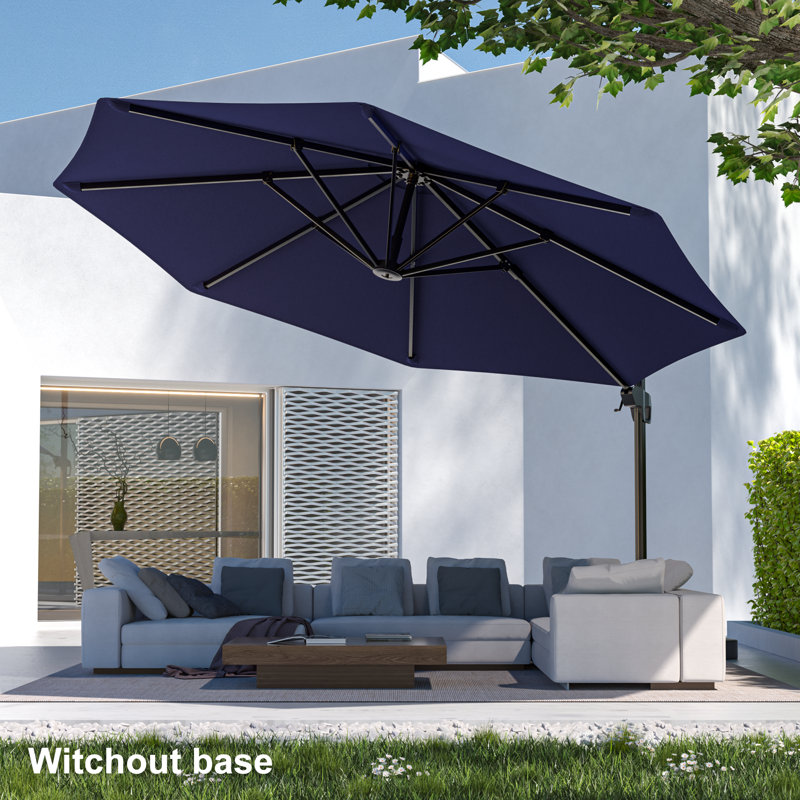 Parasol en porte-à-faux 11 'Bevins, Bleu marine