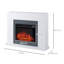 Emrehan 44" Electric Fireplace Suite with Remote Control 2000W Heater White