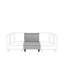 Tayyibah Eucalyptus Outdoor Armless Lounge Chair-947273006