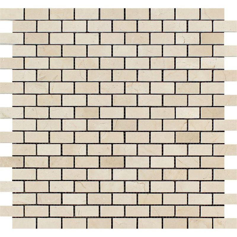 Carreau de mosaïque en marbre et brique