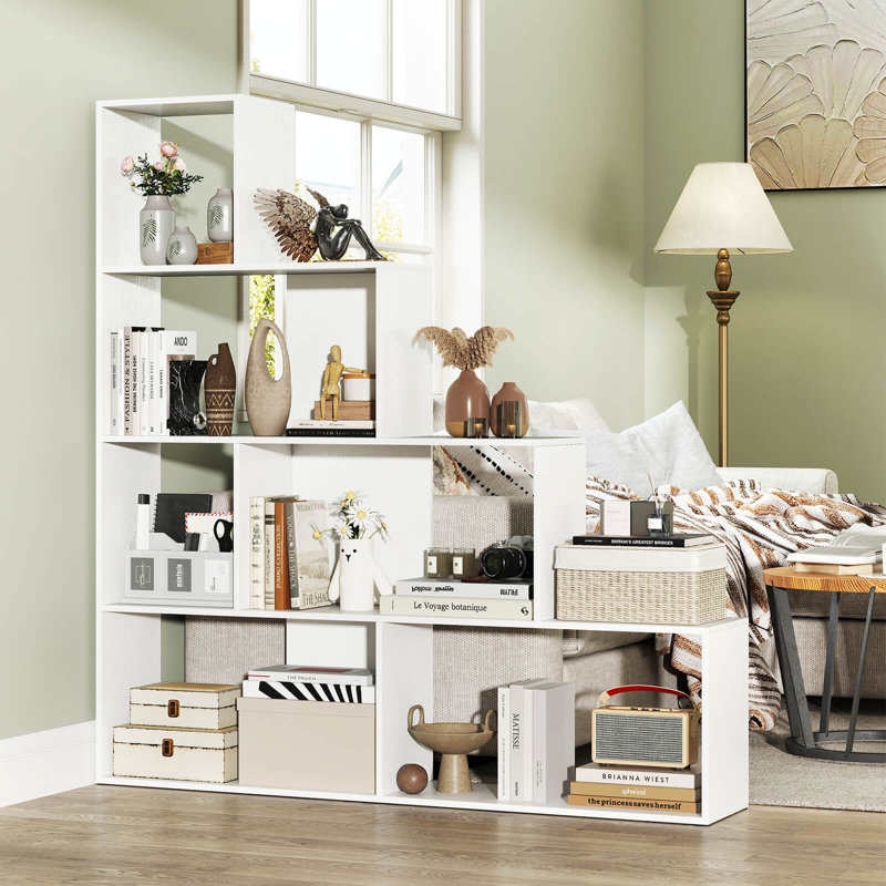 1 bibliothèque à 4 niveaux avec 6 cubes et 6 cubes de rangement