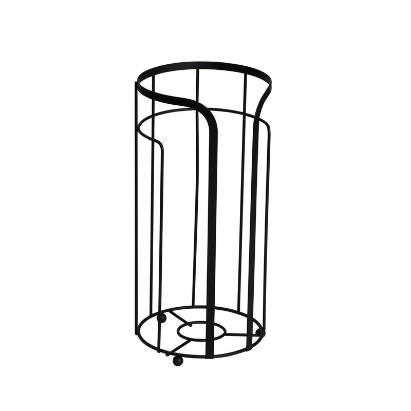 Dante Free Standing Toilet Paper Holder, Matt Black