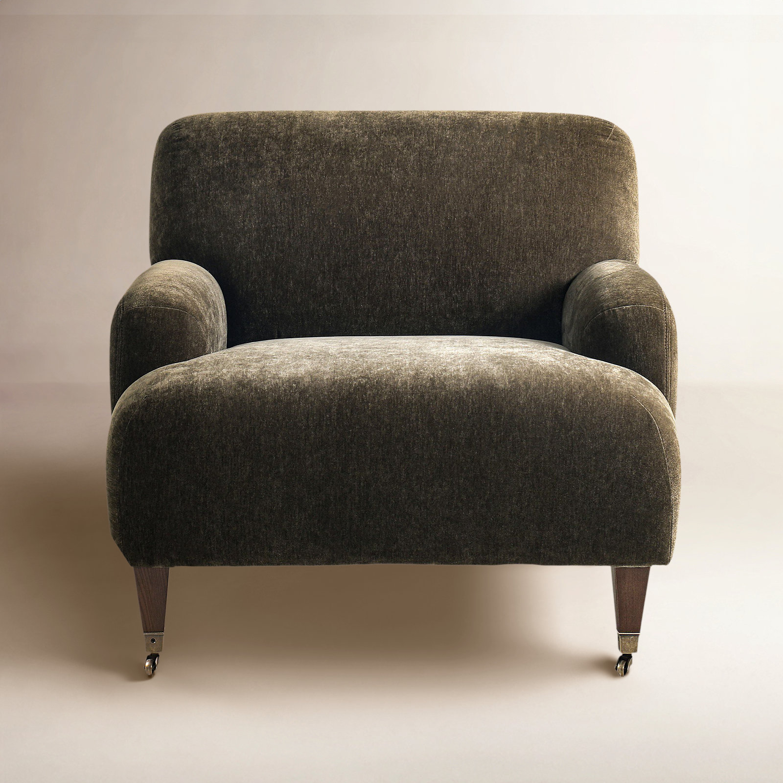 Kent Armchair, Malmo Olive Polyester Blend