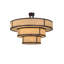 Luminaire suspendu cylindrique unique à 10 lumières