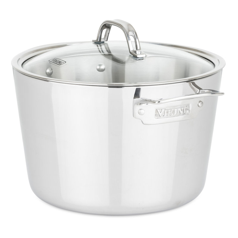 Viking Contemporary 3-Ply Stainless Steel 7-Piece Cookware Set
