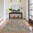 Machine Washable Rug Modern Plaid Rug Soft Area Rug Non Slip Soft Thin Rug Low Pile Foldable Rug for Living Room, Bedroom, Dining Room-1629886392
