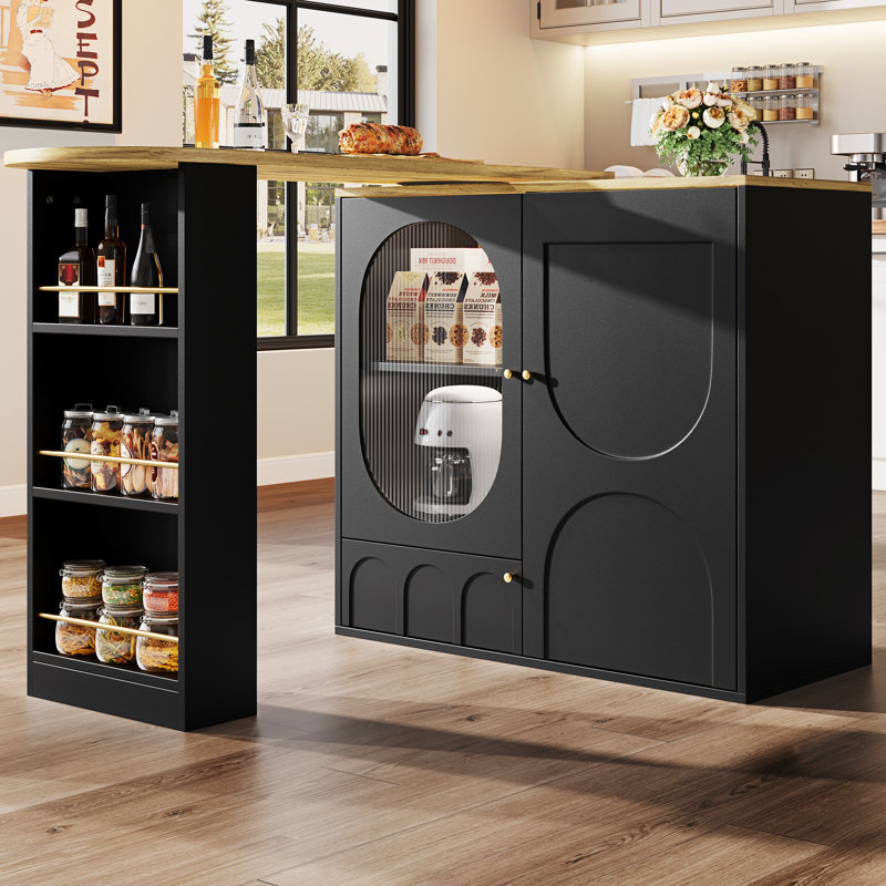 39cm Home Bar, Black