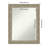 Filigree Half-Inch-Bevel Framed Wall Mirror-120279198