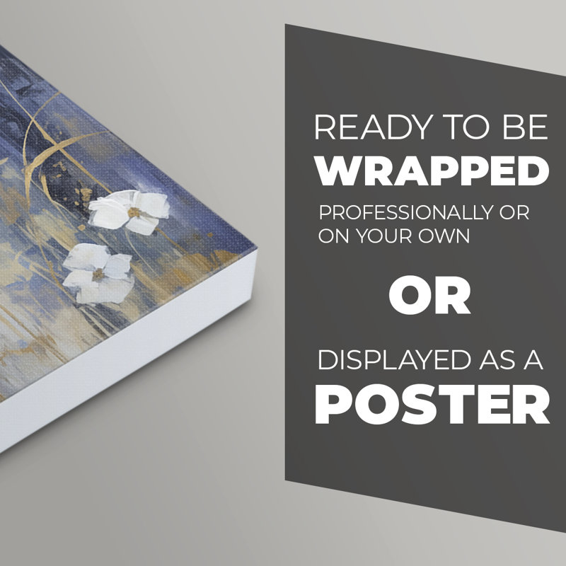 FLORAL Series CCDV - Impression sur toile seulement - NON-CADRE, H 27 po x l 18 po