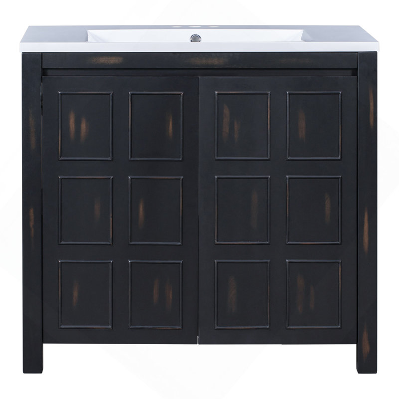 Exquisite Bathroom Vanity With Rustic Charm And Functional Design