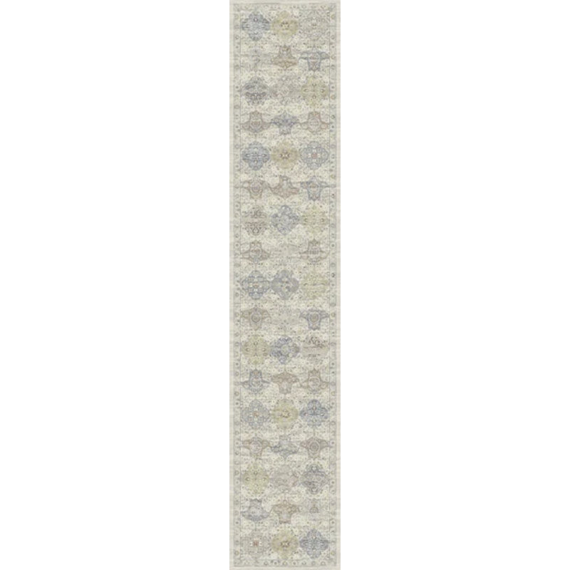 ANCIENT GARDEN 2.2X11 57279-9295 CREAM/MULTI, Runner 2'2" x 11'