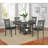 Oval Medium Grey Extension Leaf Dining Table